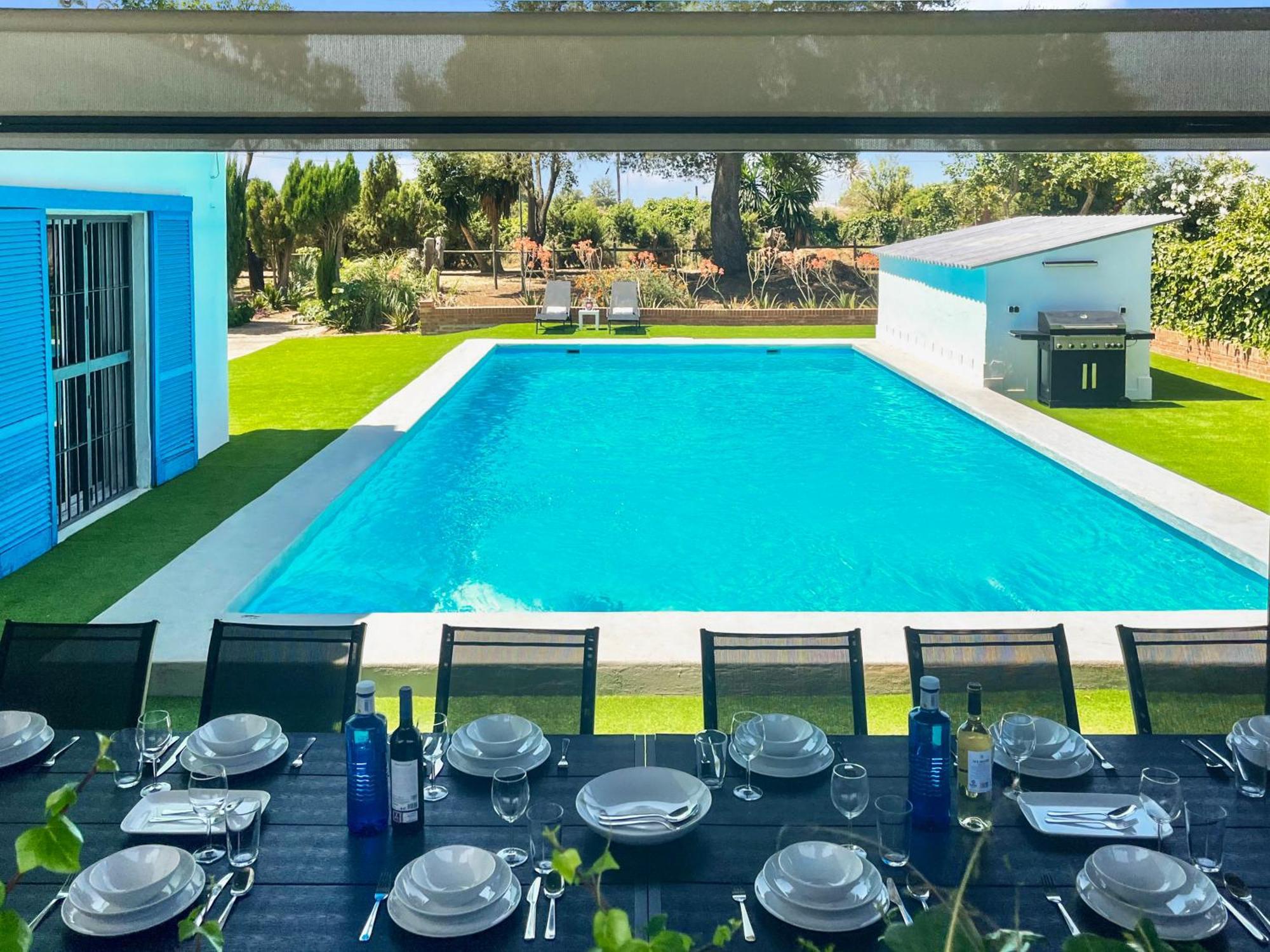 Villa San Patricio I Piscina Privada I Jacuzzi Spa I Bbq I Ps5 I Aire Acon I 3000M2 I 5Min-Centro Jerez de la Frontera Exterior photo